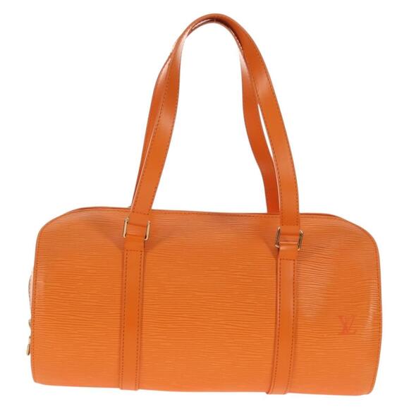 LOUIS VUITTON Epi Soufflot Hand Bag Orange Mandarin M5222H LV Auth 160837V